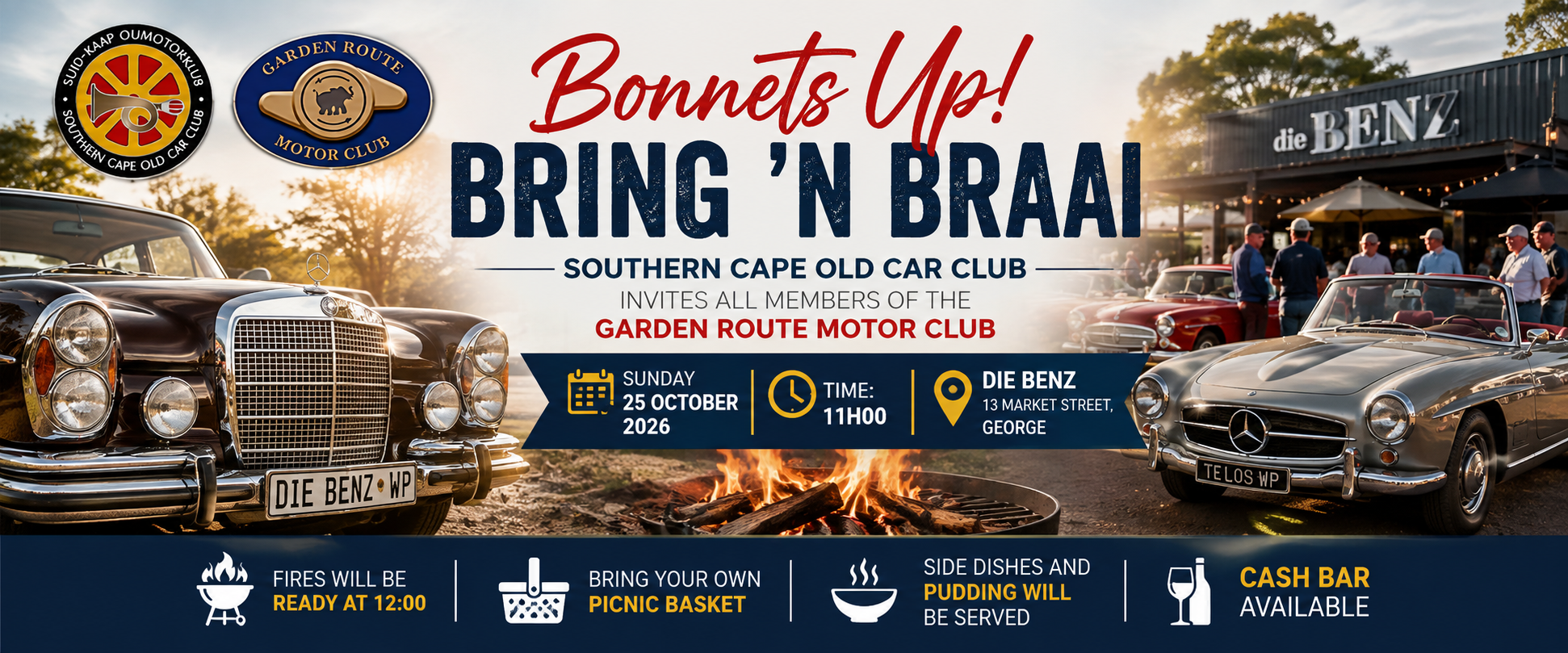 SCOCC Bonnets Up @ die BENZ