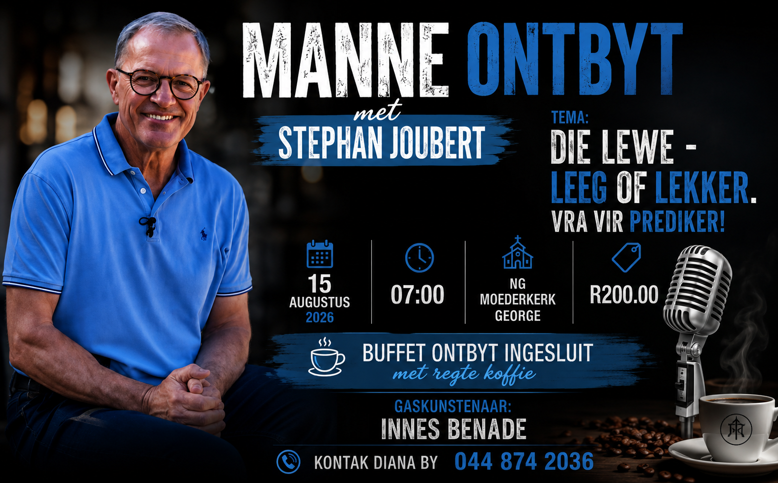 Manne Ontbyt met Stephan Joubert