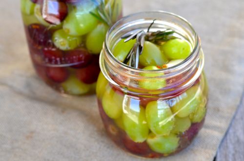 Rosemary Pickled Grapes