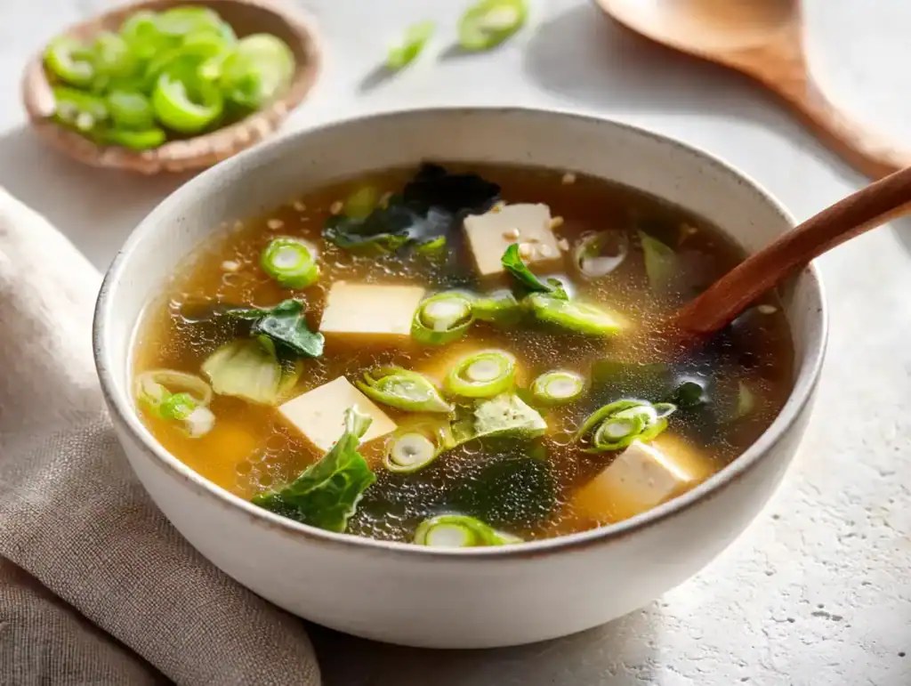 Miso Soup with Tofu and Wakame