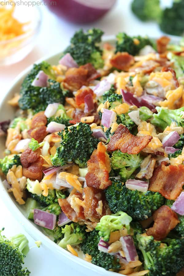 Broccoli, Bacon & Cheddar Salad