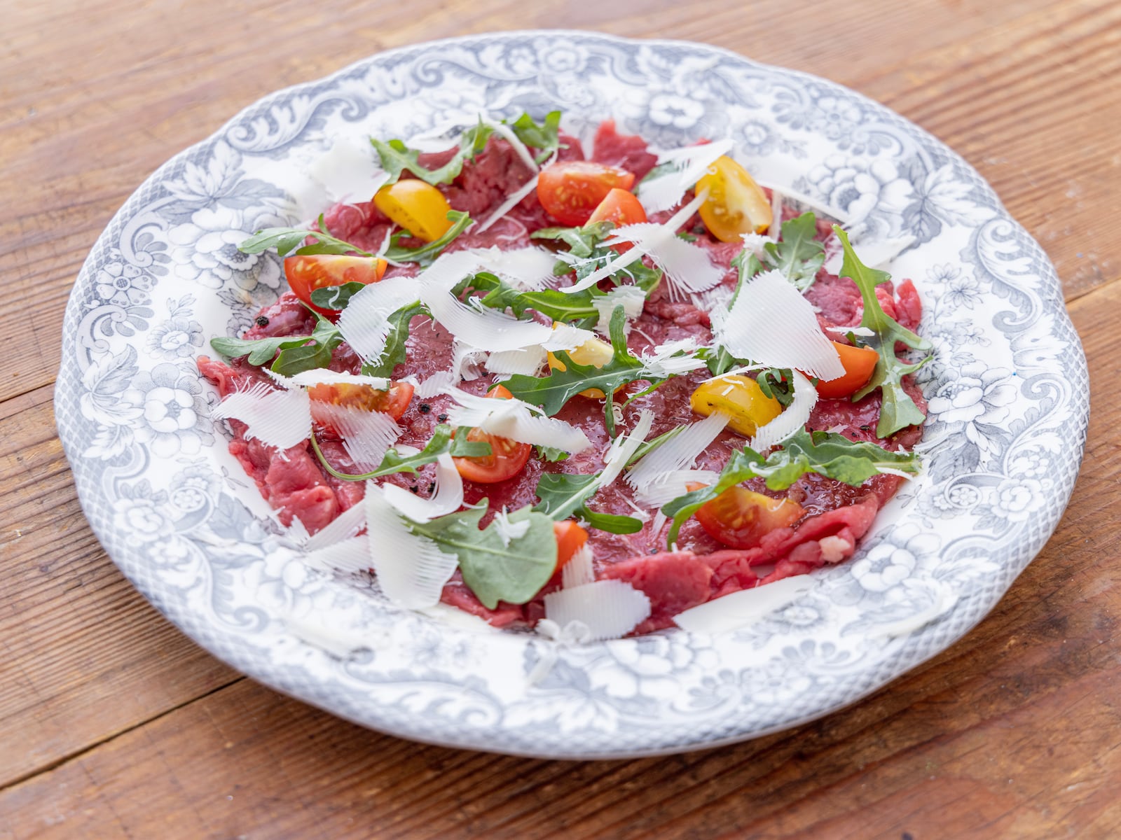 Beef Carpaccio with Parmesan and Rocket
