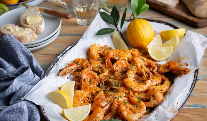Peri-Peri Prawn Sosaties with Lemon Butter
