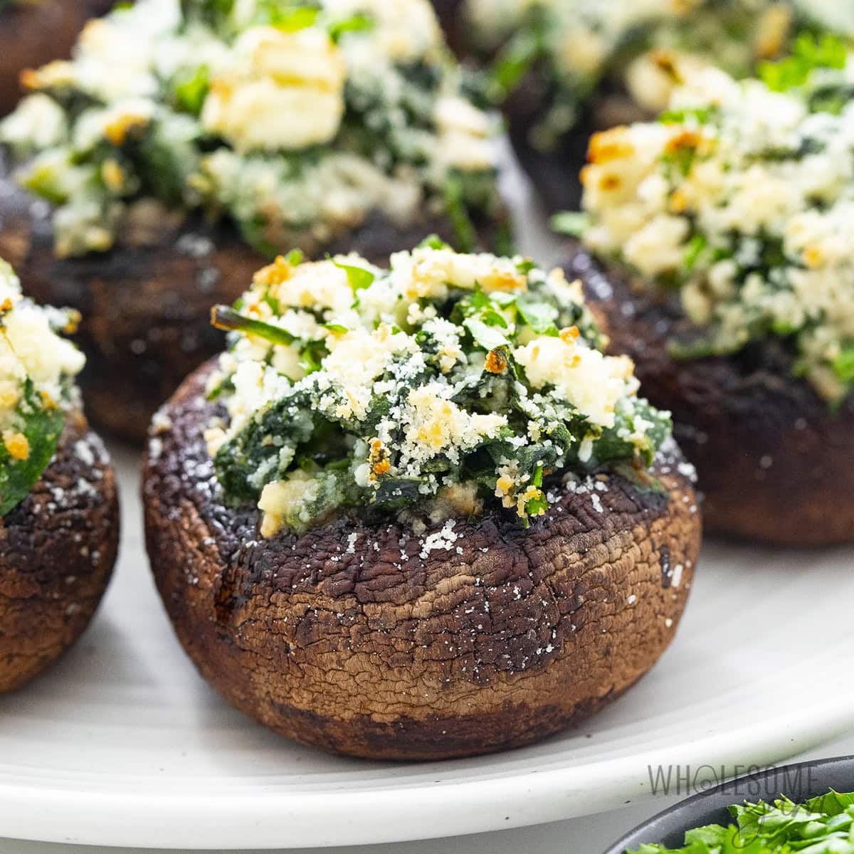 Spinach and Feta Stuffed Mushrooms